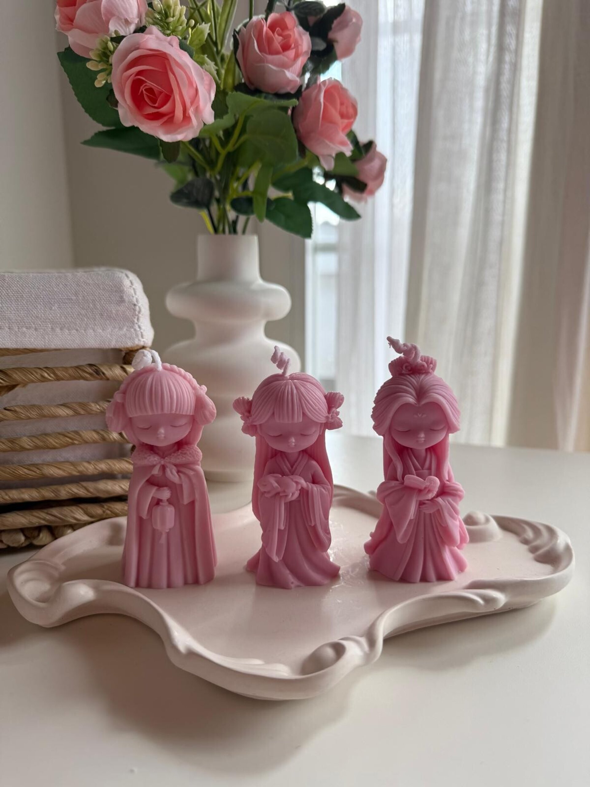 Trío de Velas Mini Geishas – Edición Inspiración Japonesa - 7