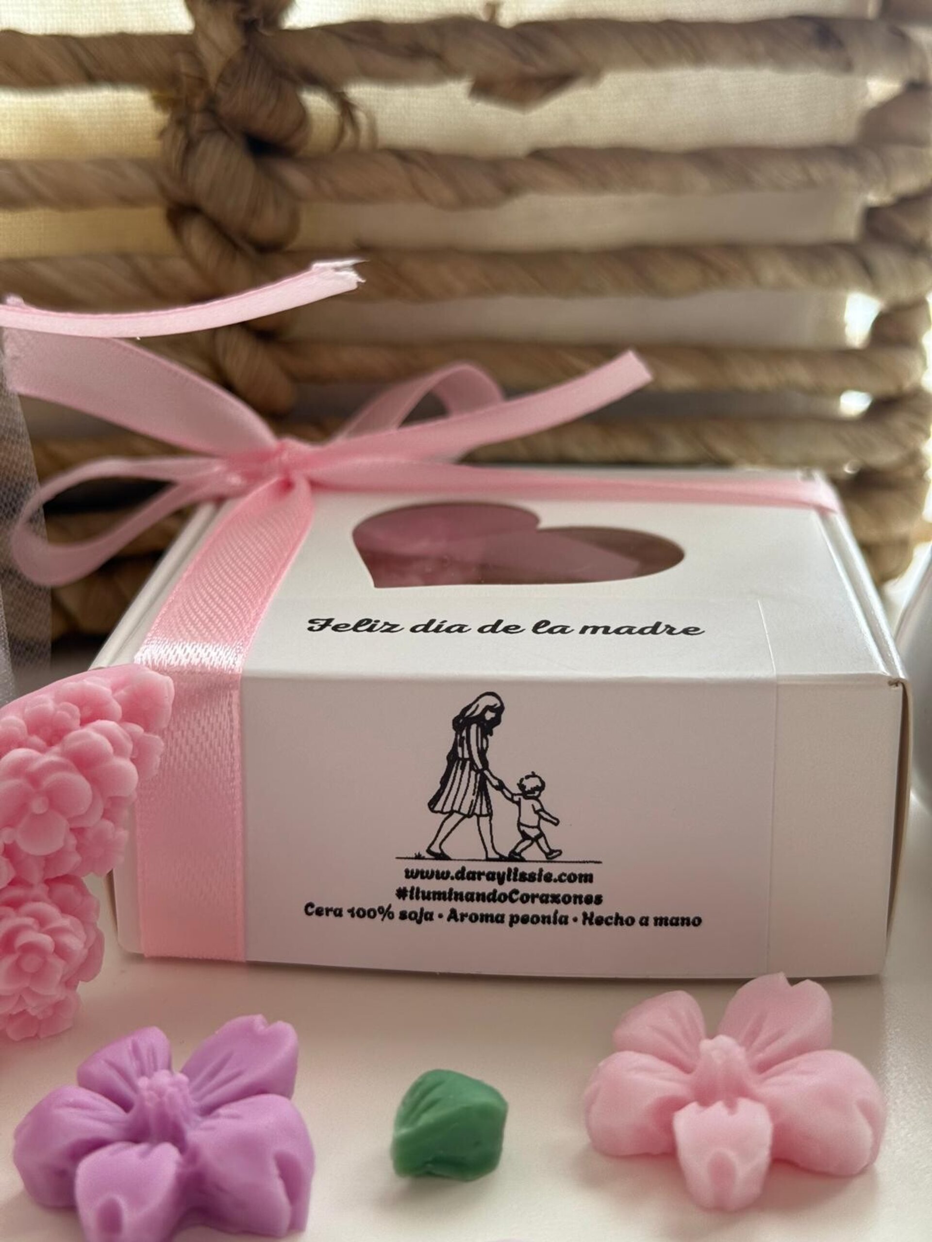 Conjunto quemador + cajita de ceras aromáticas · Edición Día de la Madre - 2