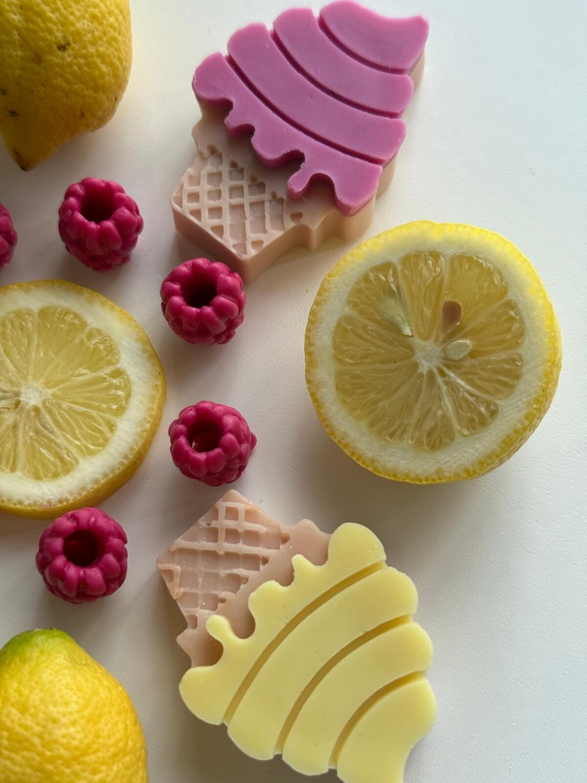 Wax Melts Helado de Frambuesa y Limón – Aroma Frutal y Refrescante - 3