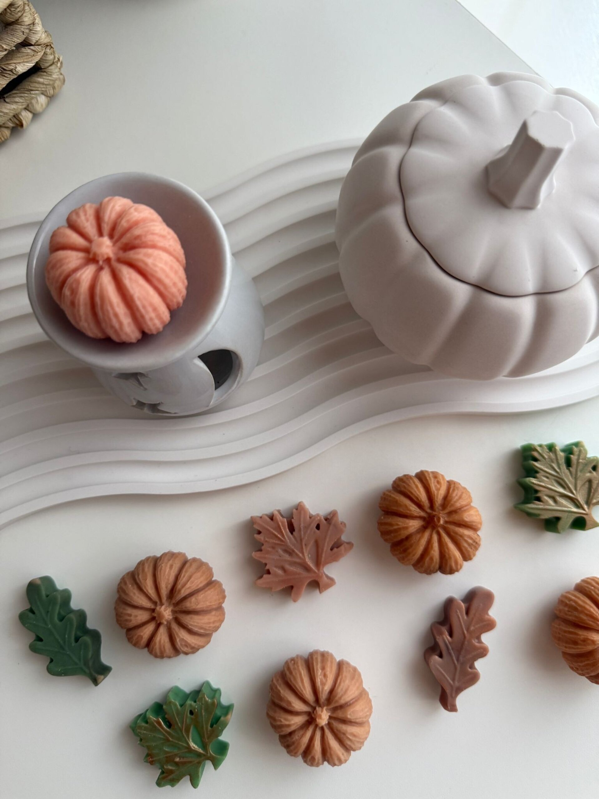 Wax Melts Calabazas y hojas con aroma Pumpkin Spice - 2