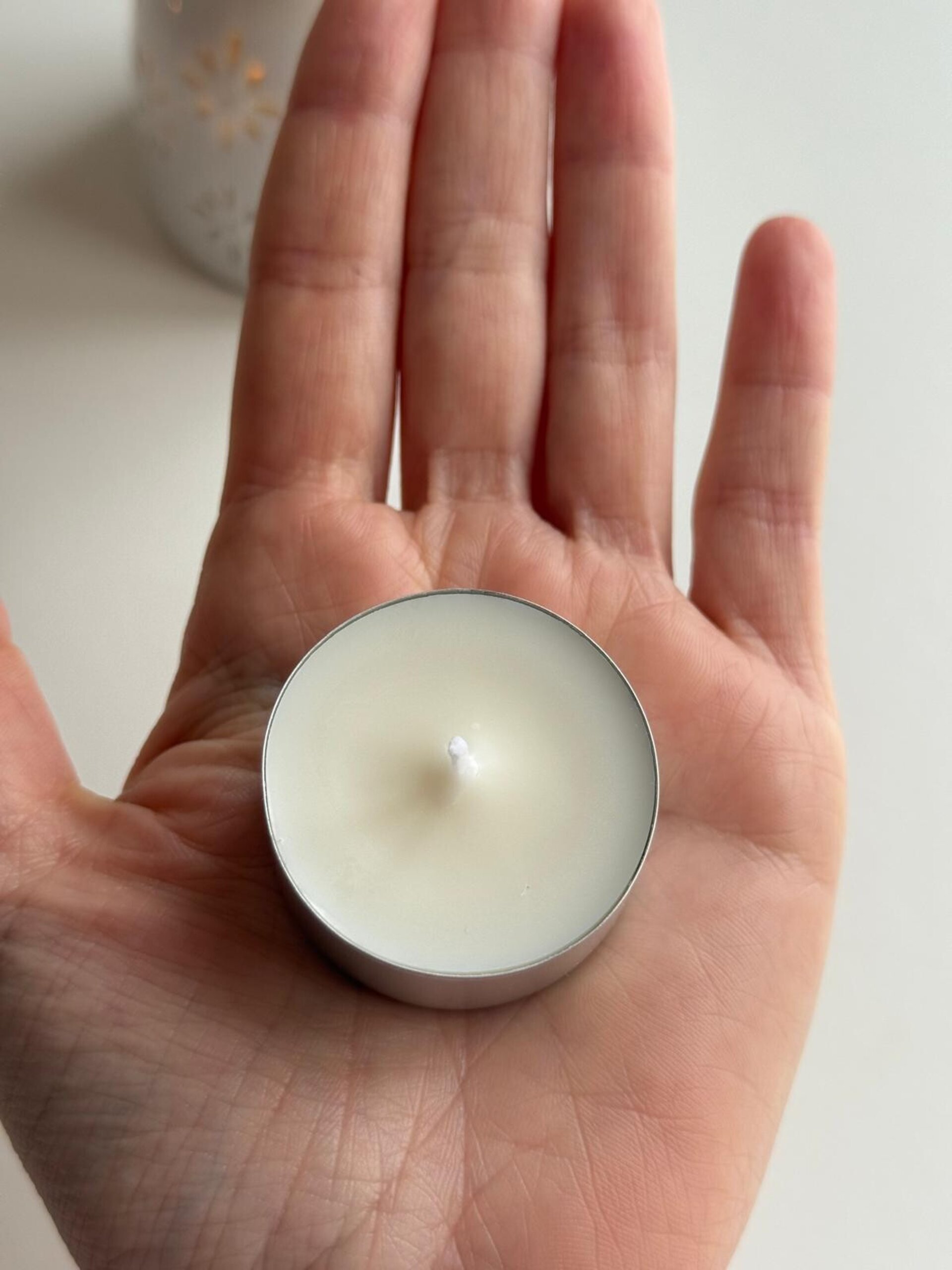 Velas de Té Artesanal de Cera de Soja Natural - Sin Aroma para Quemadores - 5