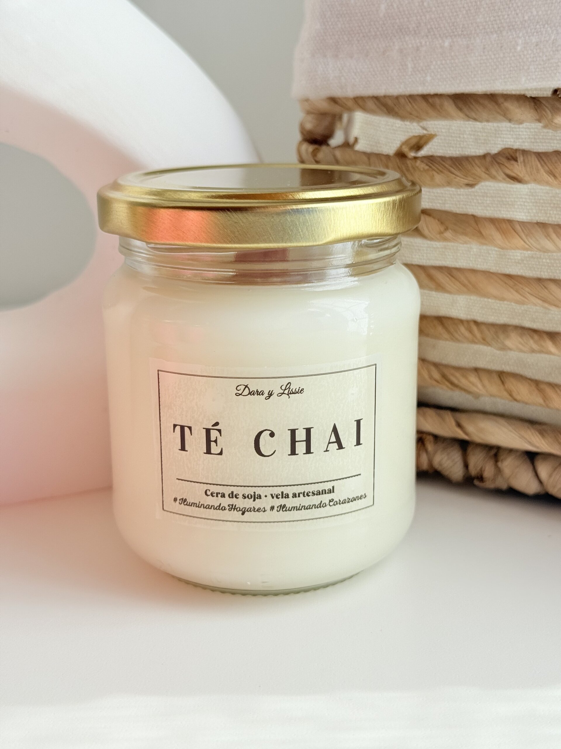 Vela Aromática Té Chai con Mecha de Madera (37h+) - 2