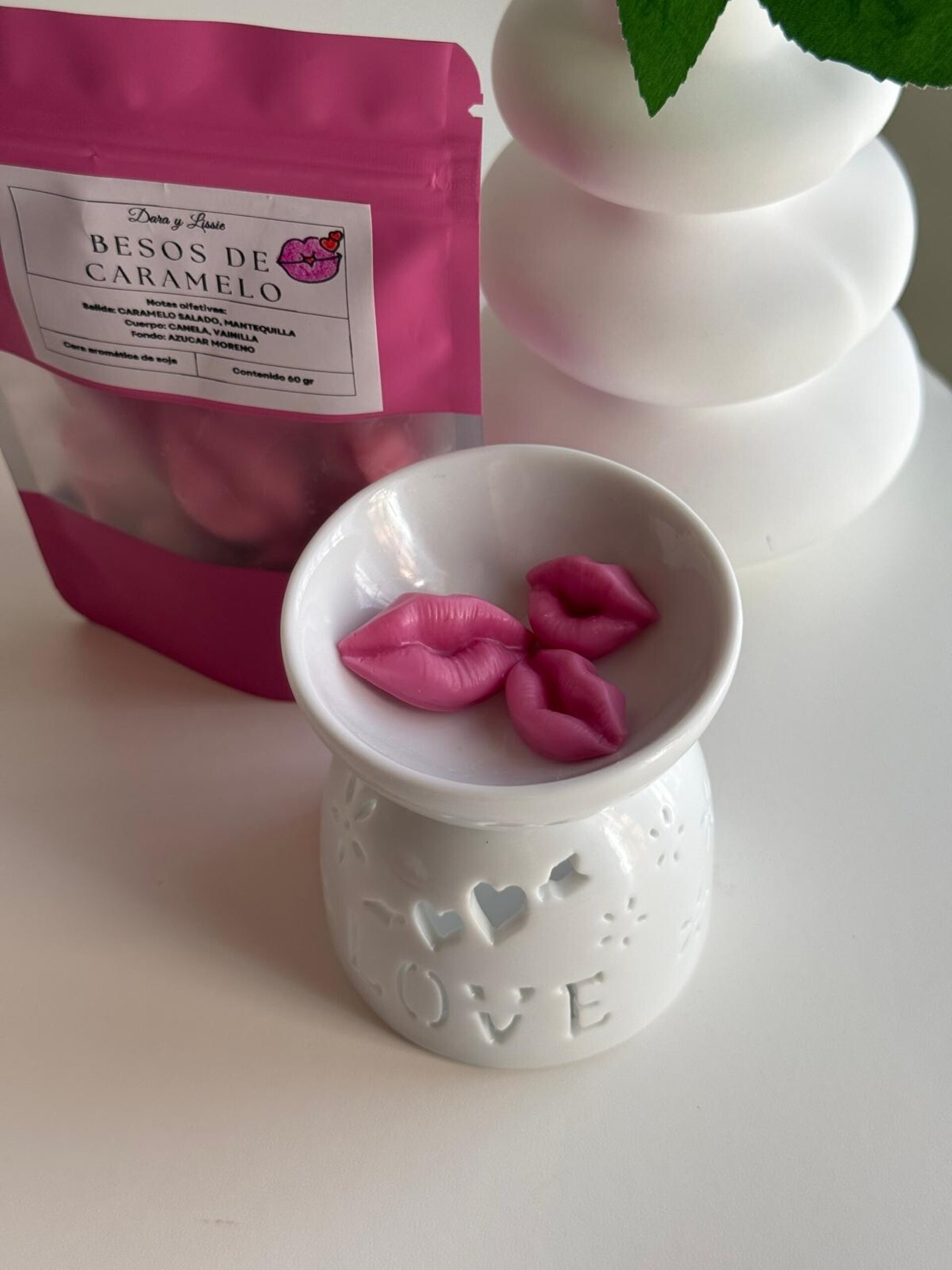 Quemador de Cerámica Blanco 'LOVE' - 2
