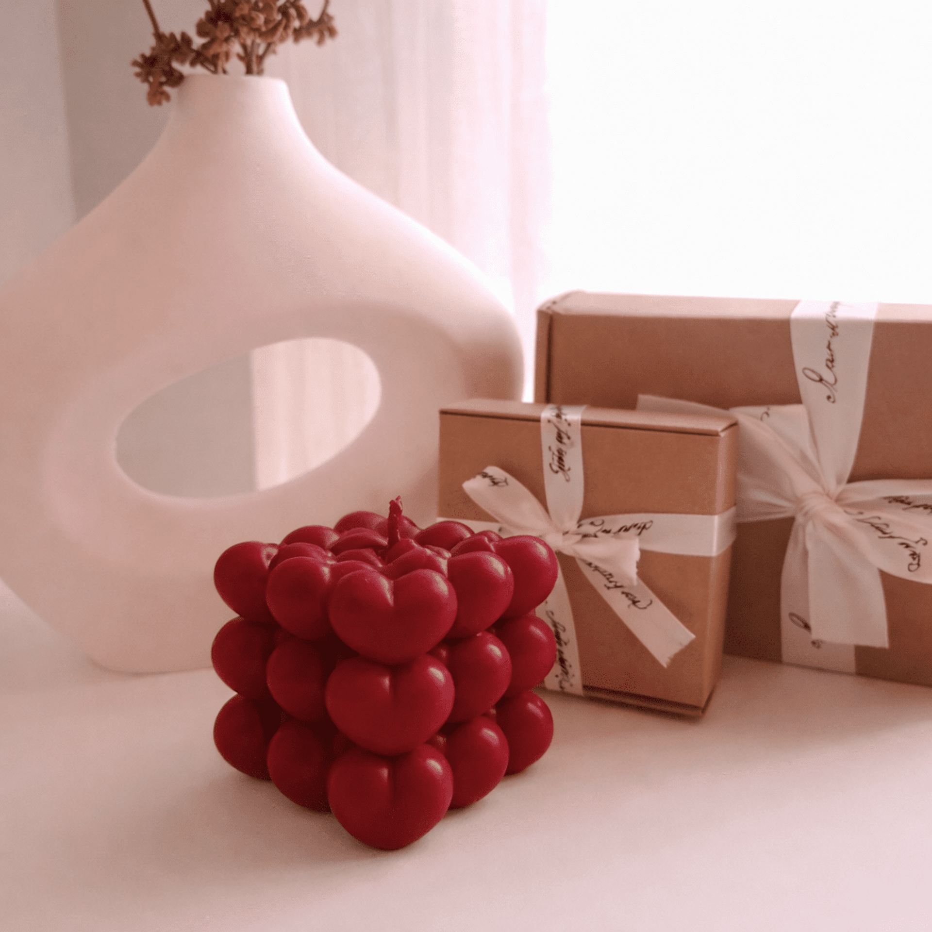 Vela Maxi Bubble Corazones – Decorativa y Romántica - 1