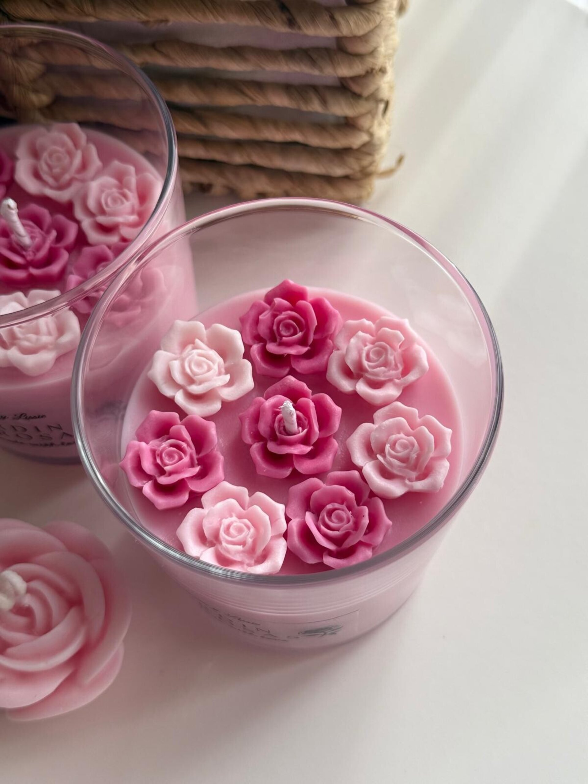 Vela Aromática Jardín de Rosas - Belleza y Fragancia Natural - 5