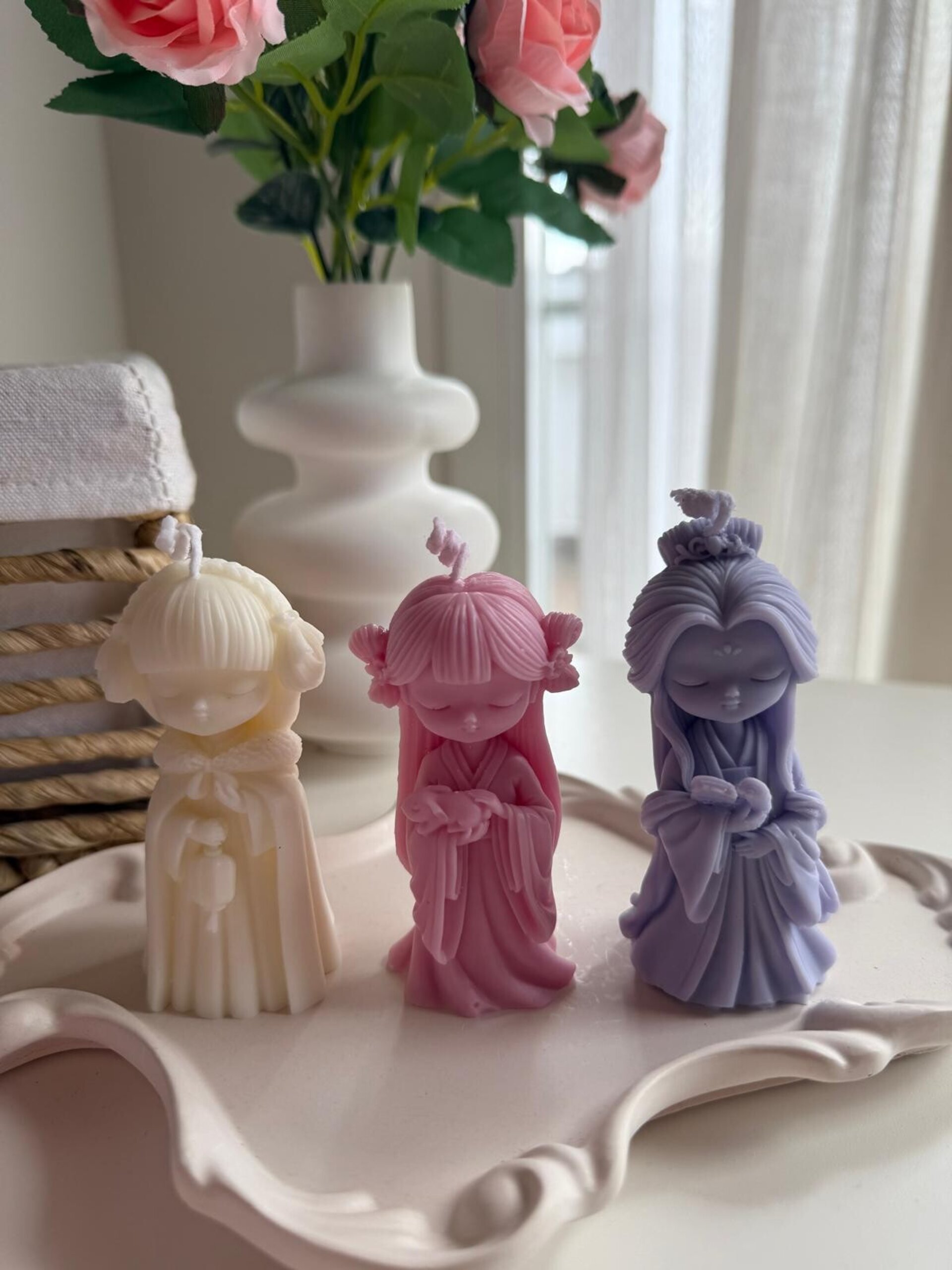 Trío de Velas Mini Geishas – Edición Inspiración Japonesa - 2