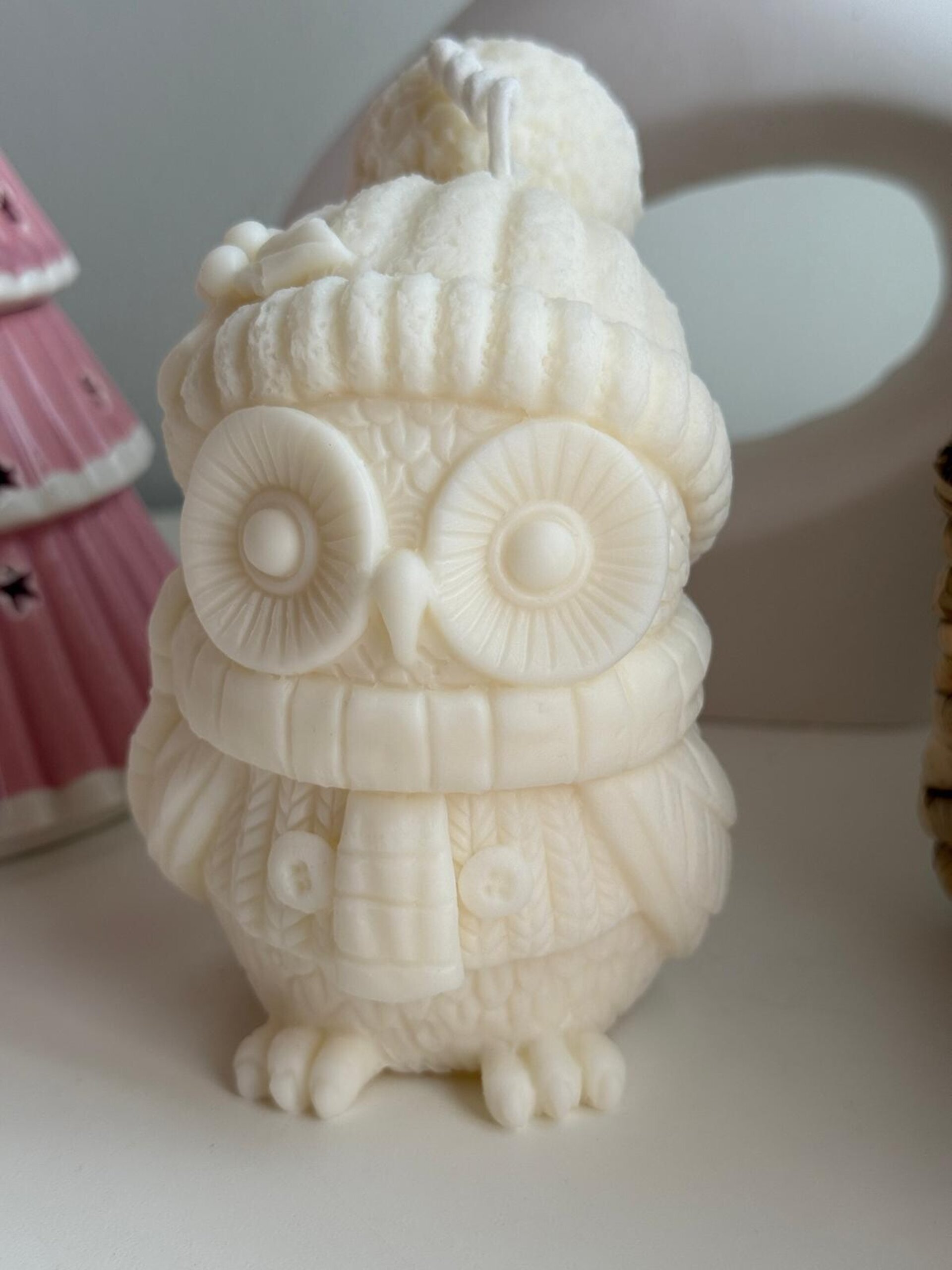 Vela Búho navideño - 4