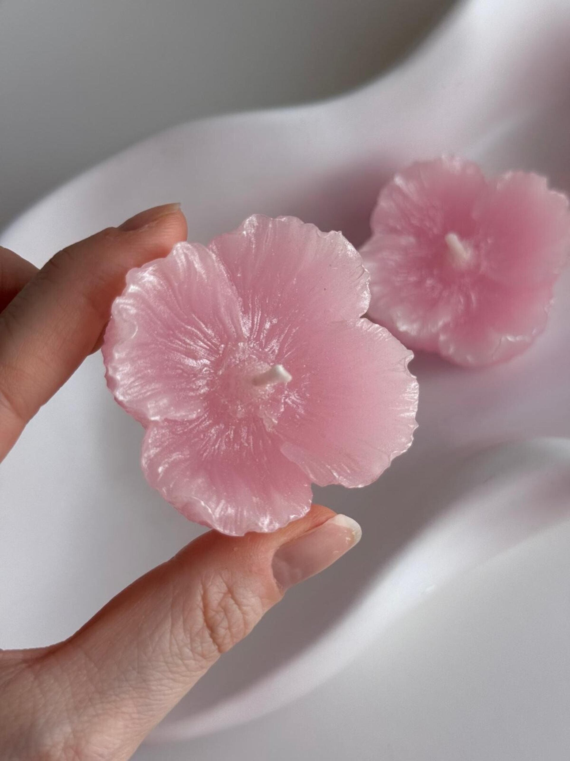 Velas flotantes en forma de flor (3 unidades) - 5