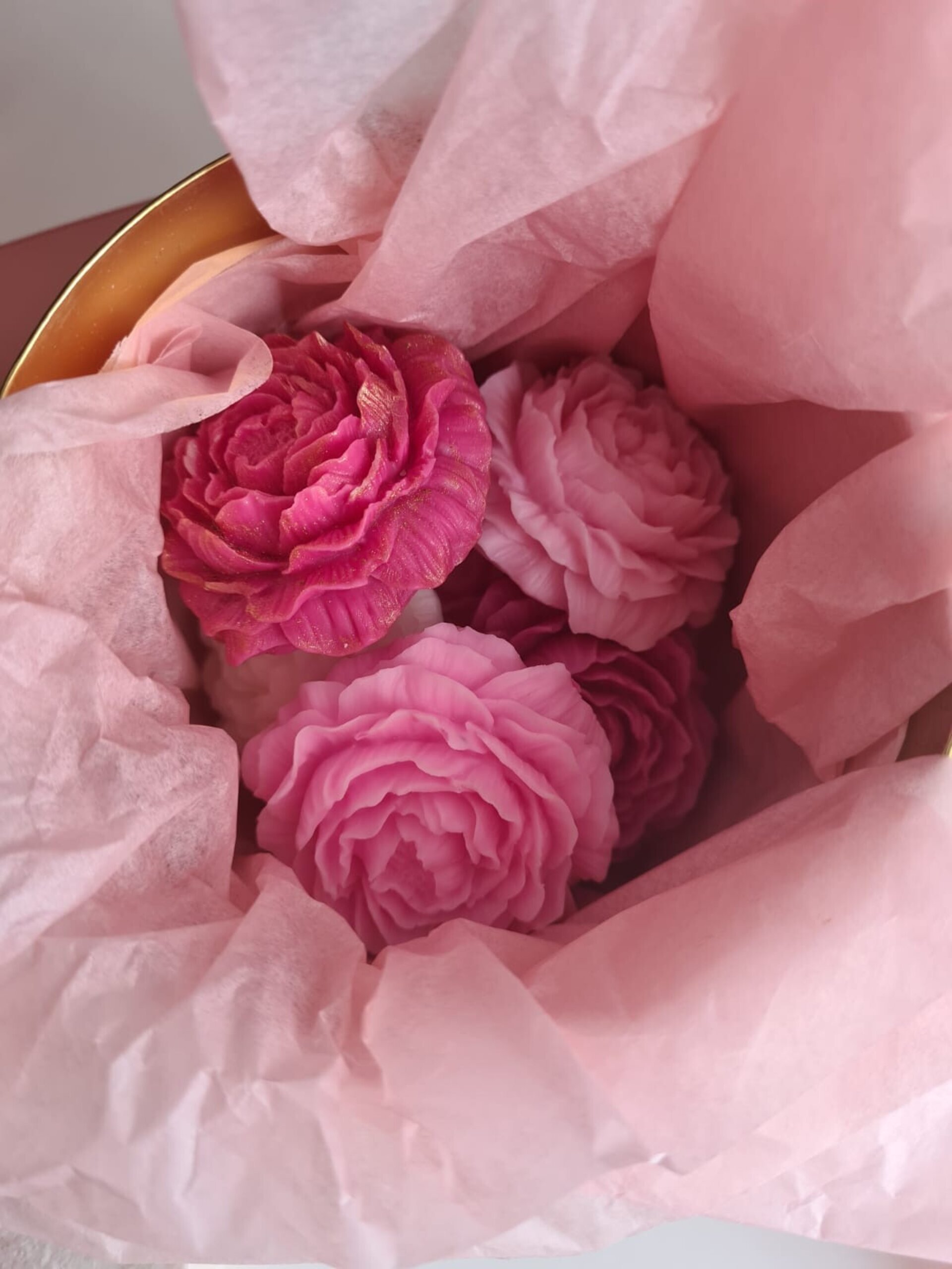 Conjunto Elegante de Peonías Aromáticas con Quemador y velas de té - 11