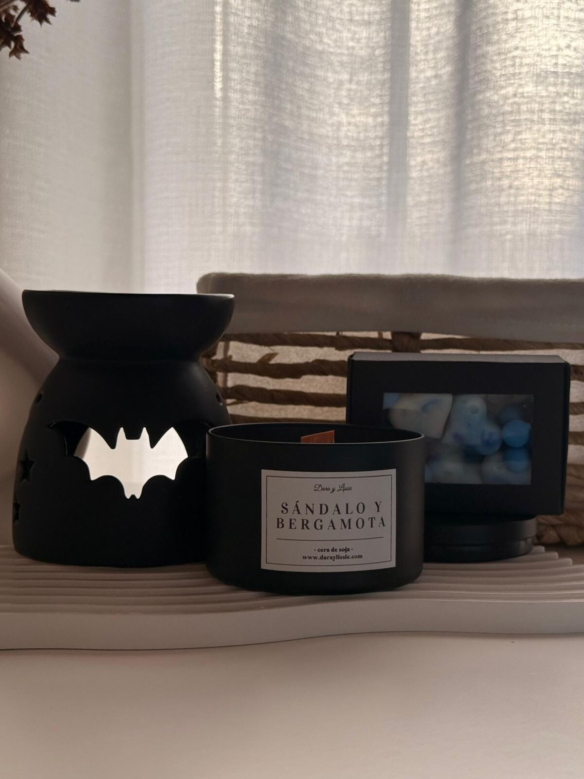 Pack Regalo Día del Padre - Quemador Superhéroe, wax melts y vela mecha madera - 2