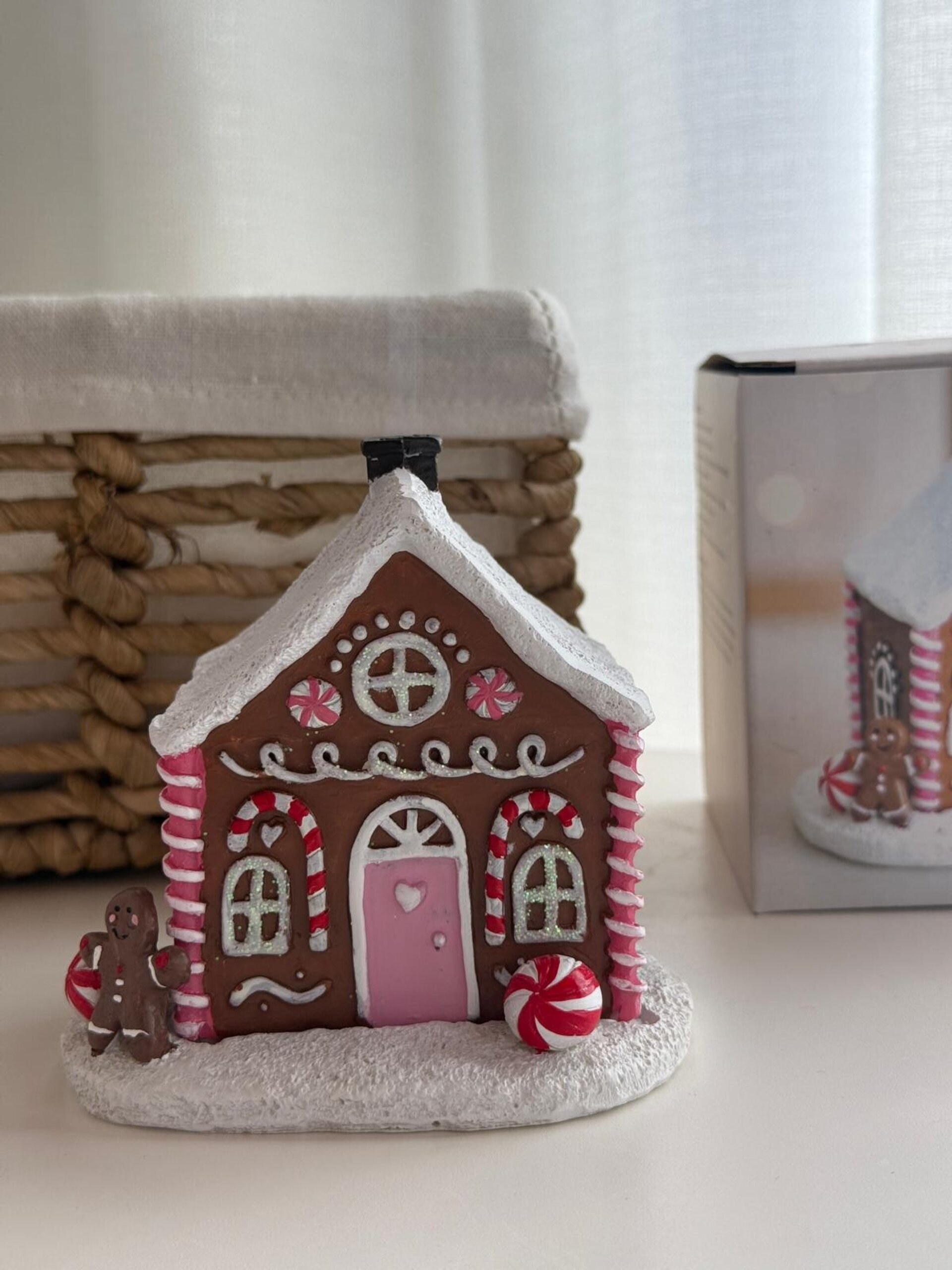 Quemador de incienso Casa de Jengibre + Caja de incienso en forma de conos - 3