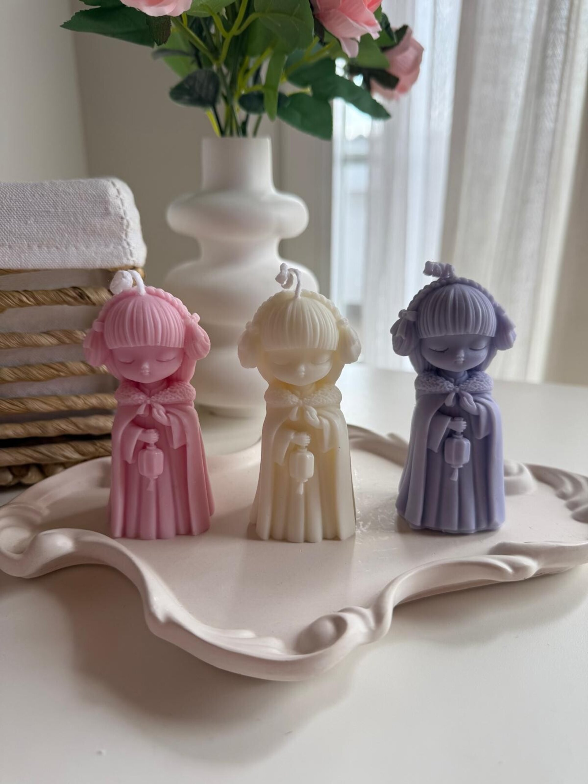 Trío de Velas Mini Geishas – Edición Inspiración Japonesa - 6
