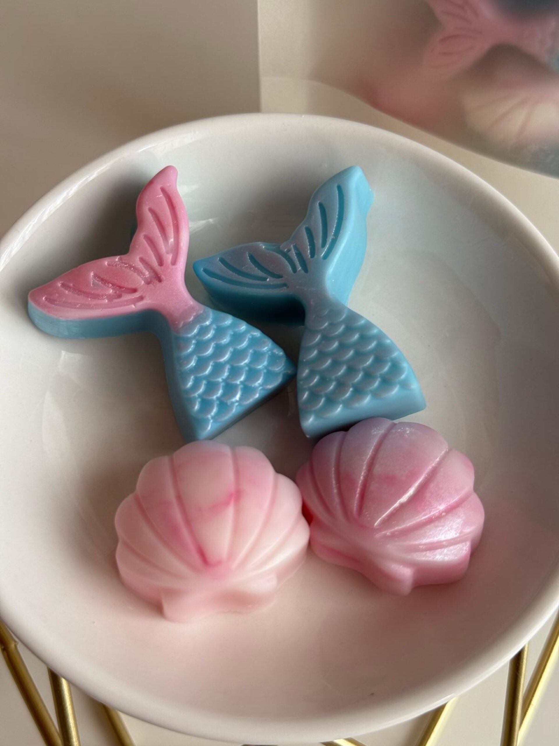 Wax Melts Brisa de Algodón – Ceras Aromáticas Colas de Sirena y conchas - 6