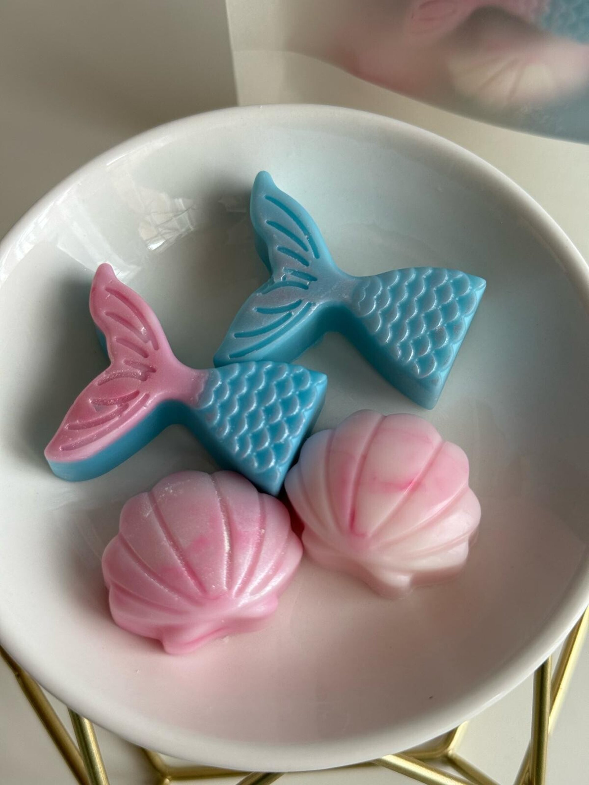 Wax Melts Brisa de Algodón – Ceras Aromáticas Colas de Sirena y conchas - 2
