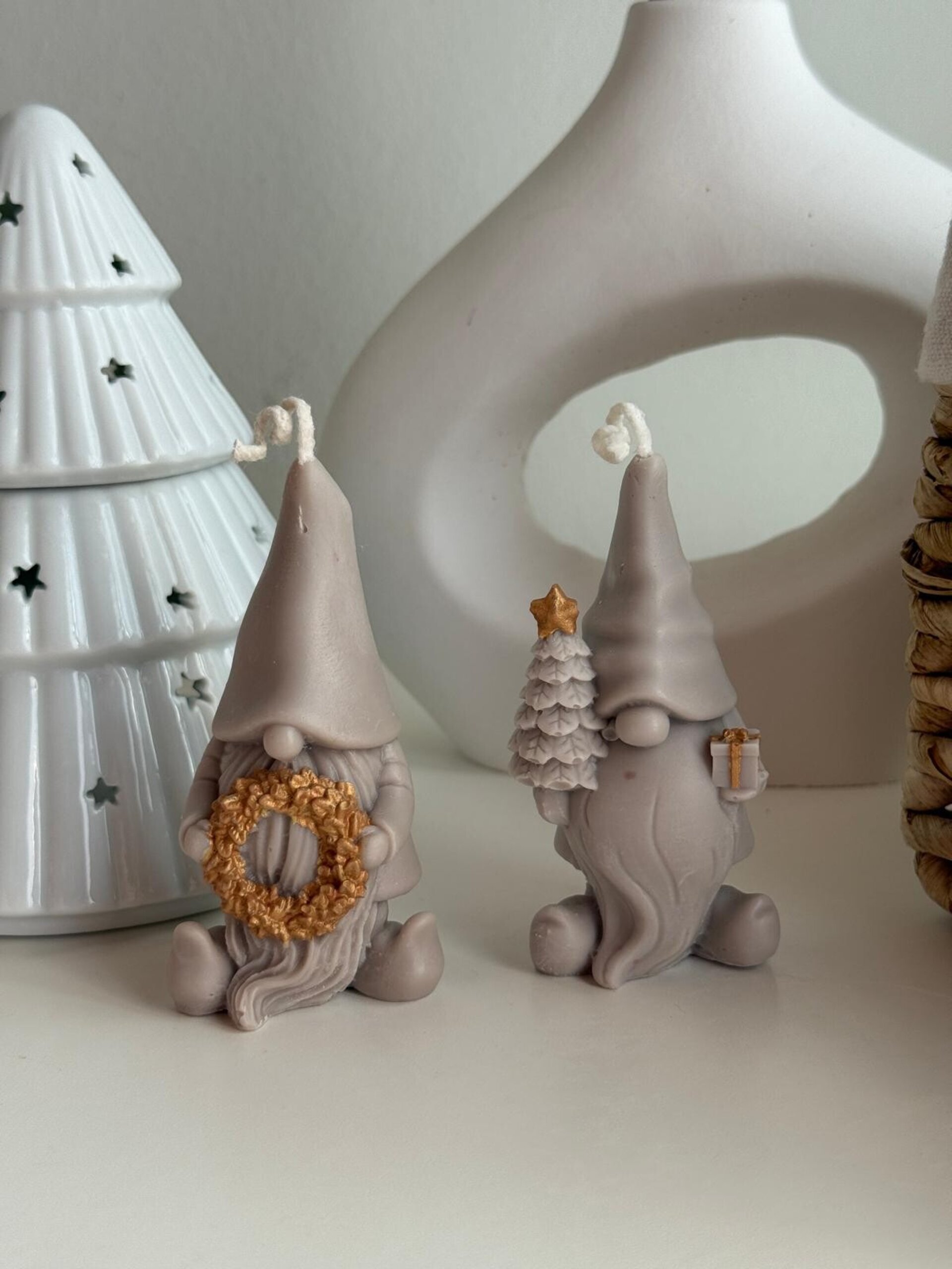 Conjunto velas Gnomos Navideños - 3