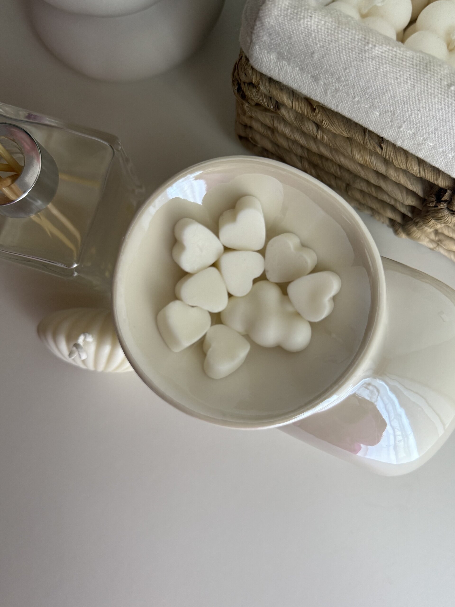 Quemador Concha Nacarada e iridiscente para Wax Melts | Cerámica Premium - 4