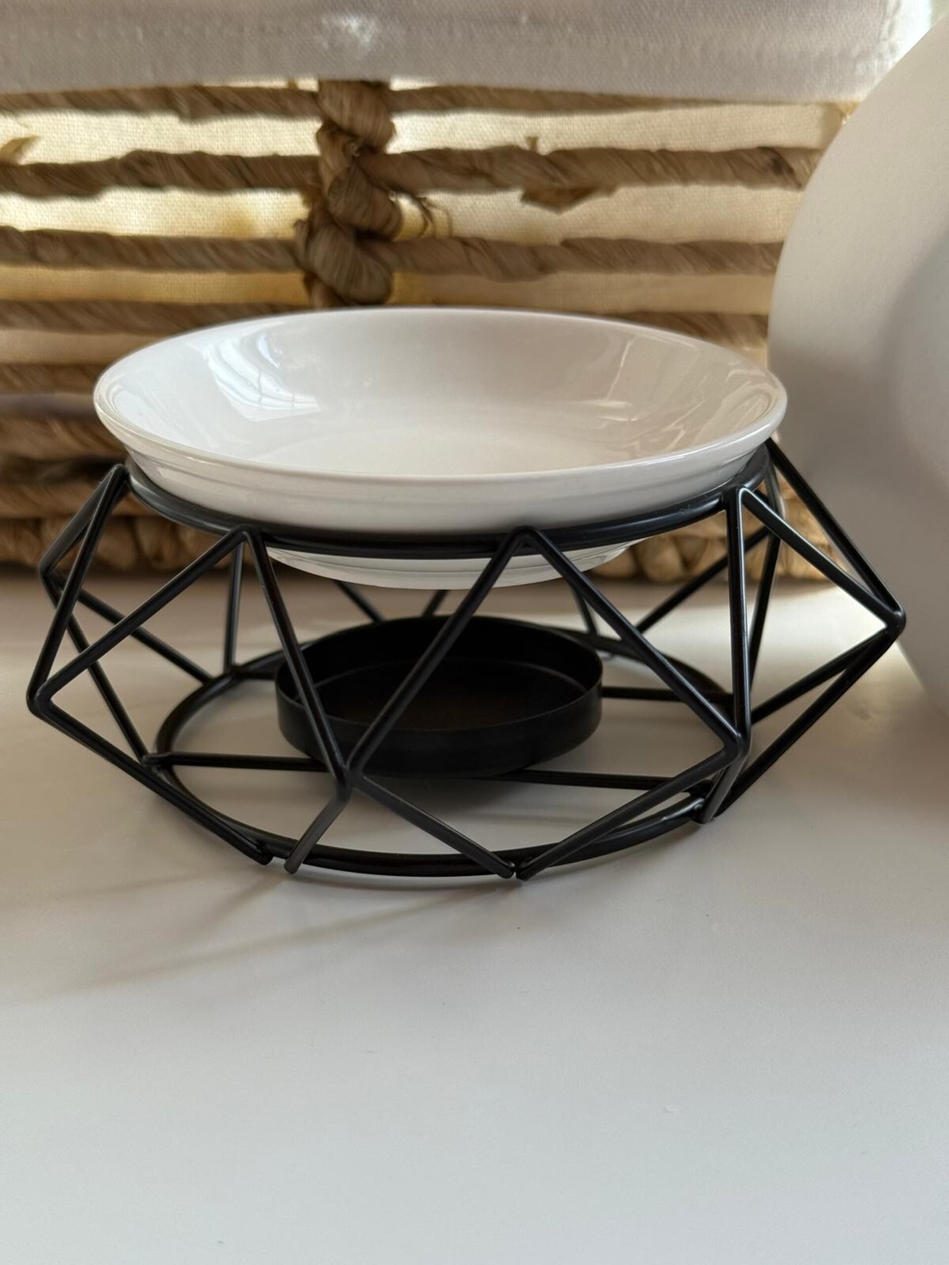 Quemador negro con plato de cerámica XL - 5