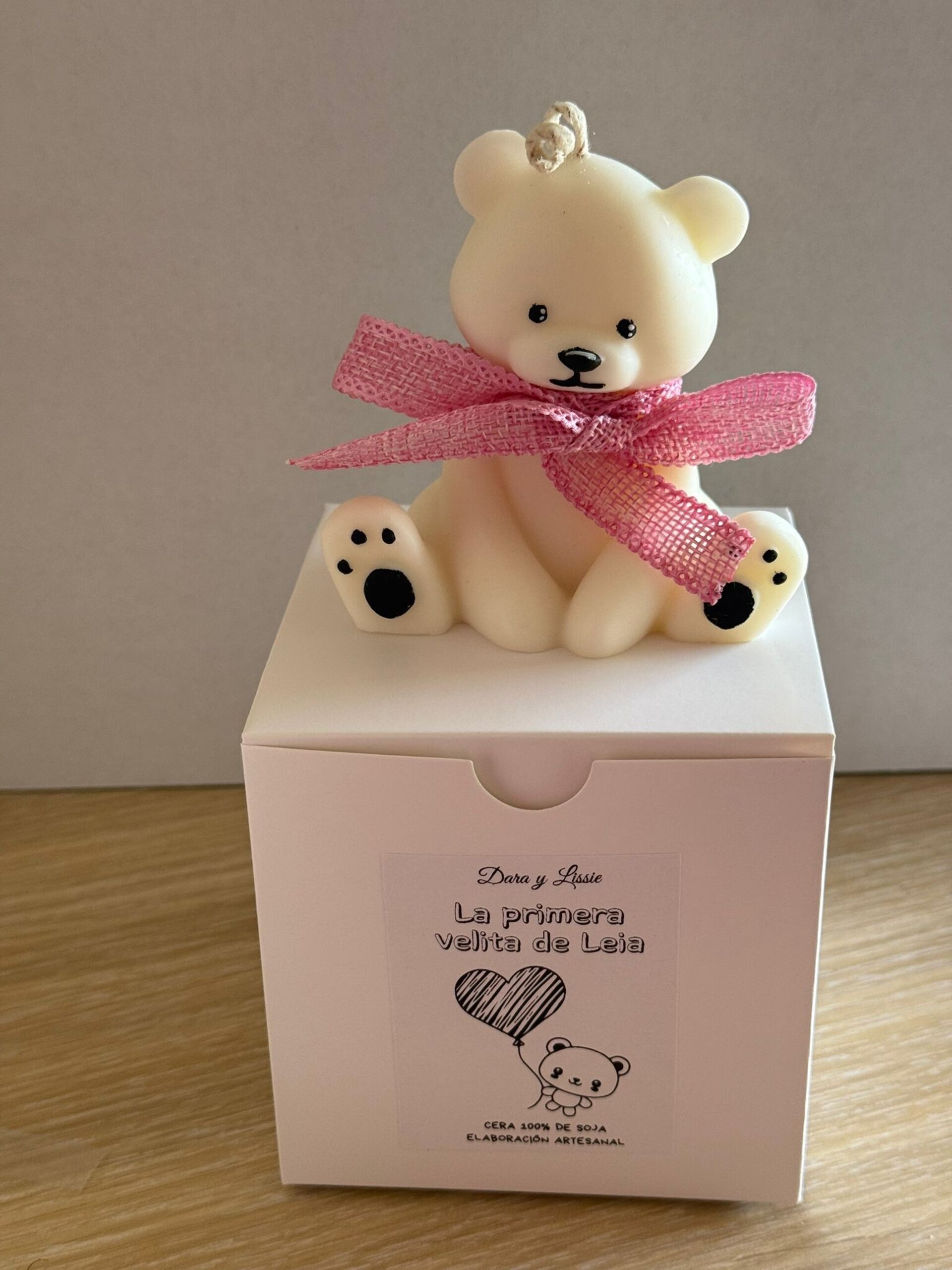 Vela Decorativa Baby Bear – Vela en Forma de Osito con Lacito, Ideal para Regalo - 9