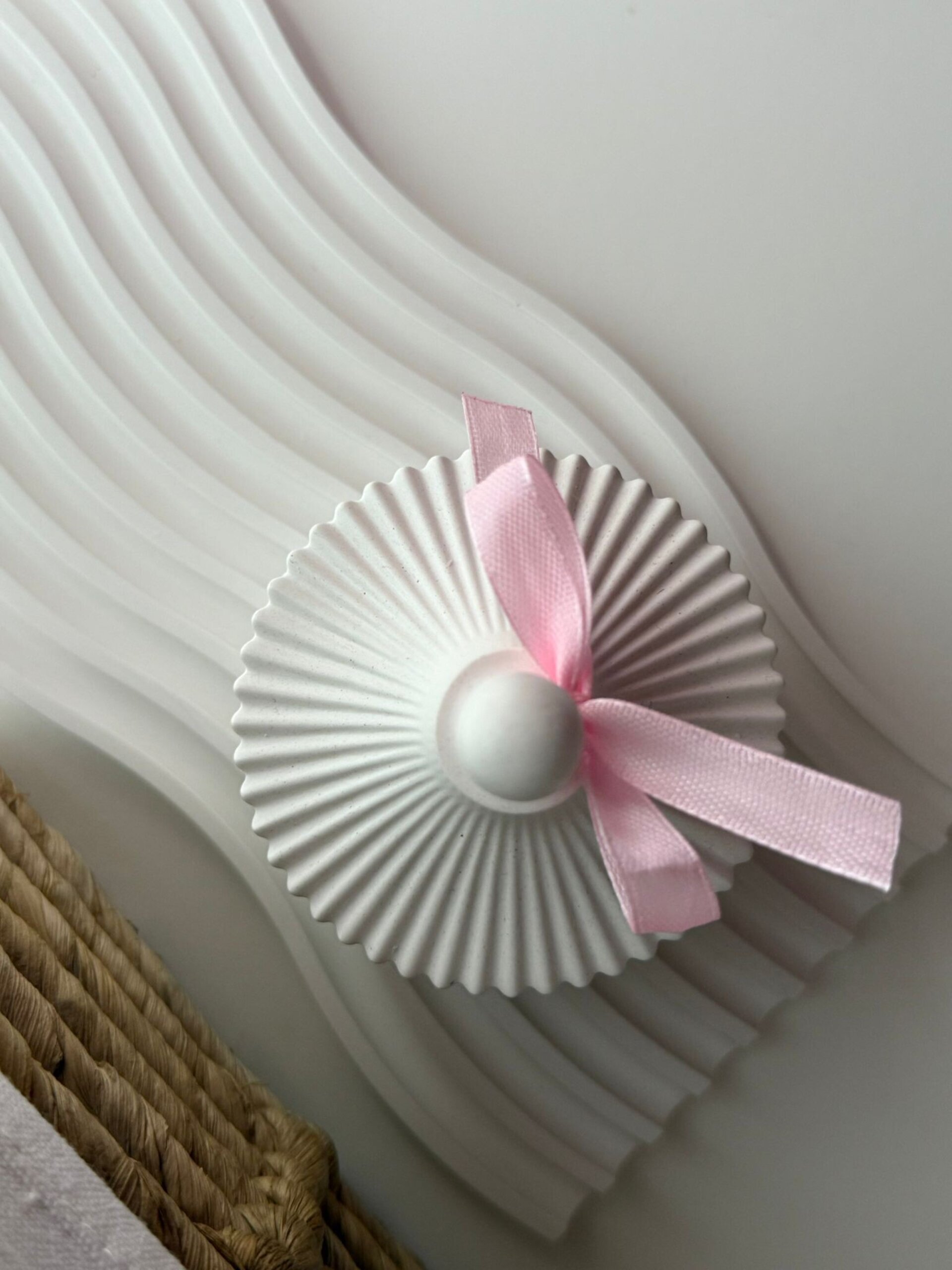 Vela Aromática Flor de Iris en Joyero de Yeso - 3
