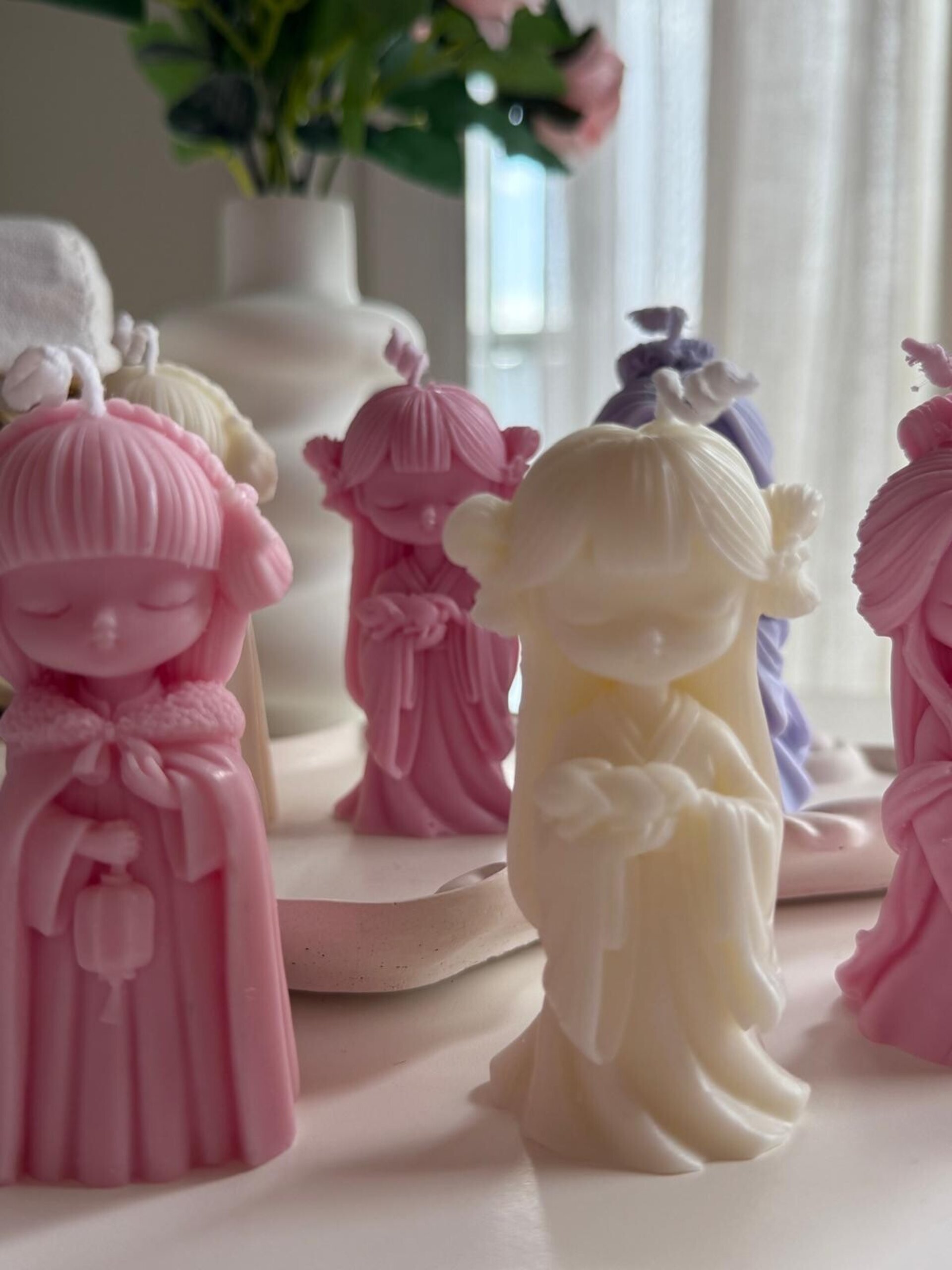 Trío de Velas Mini Geishas – Edición Inspiración Japonesa - 5