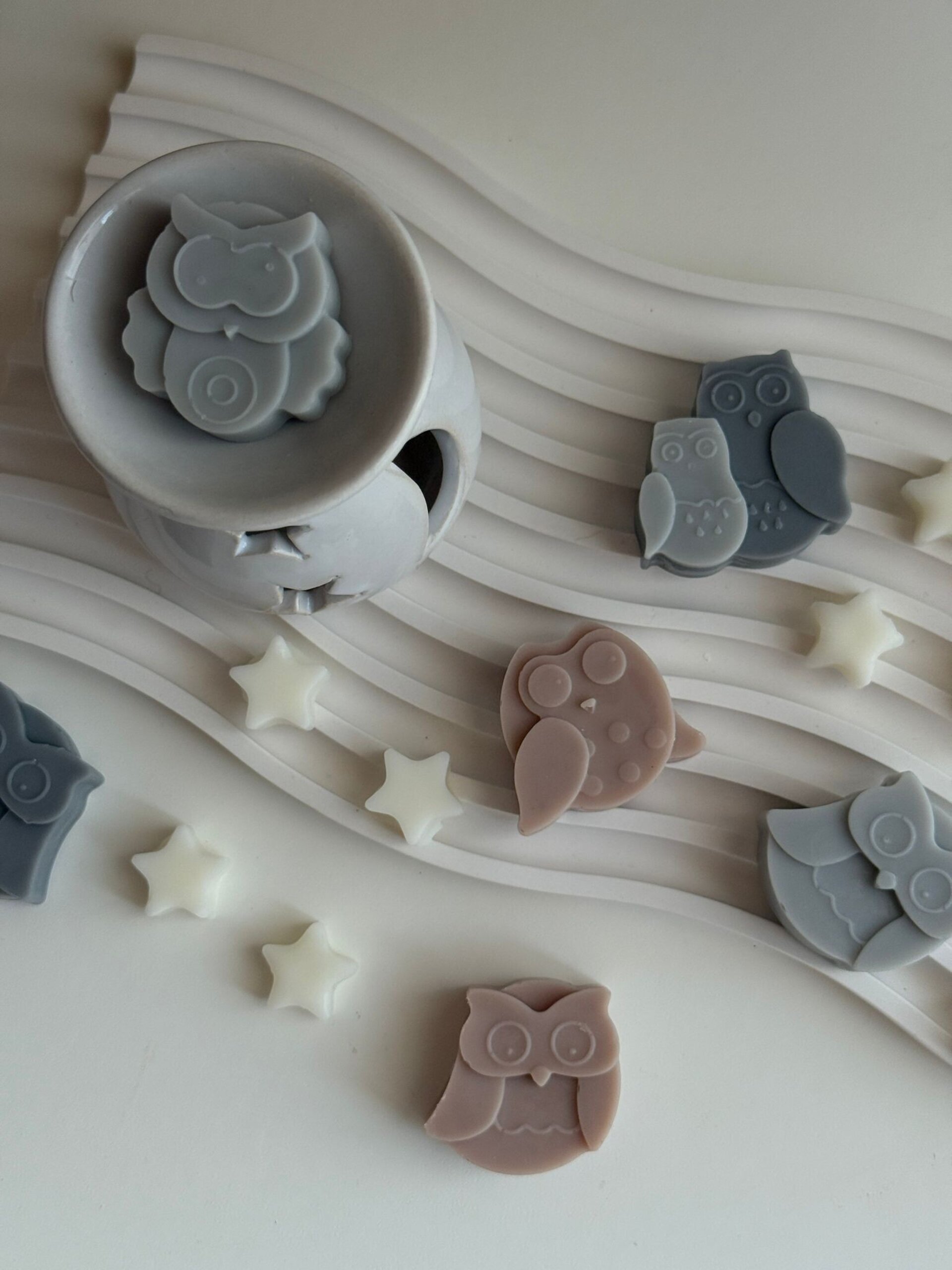 Wax Melts Palo Santo Especiado -  Búhos y estrellas - Misterio Nocturno - 2