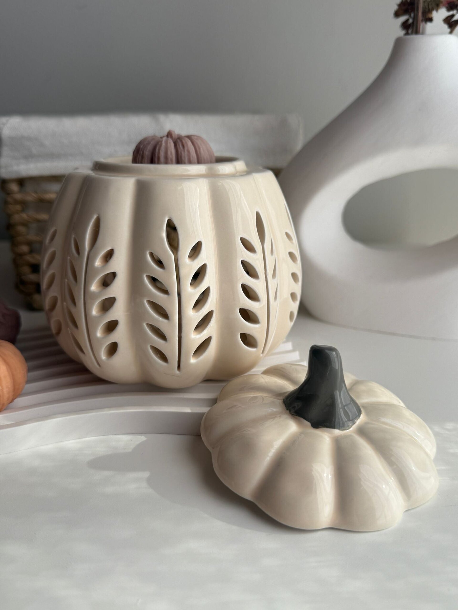Quemador de Cera – Calabaza de Cerámica - 4