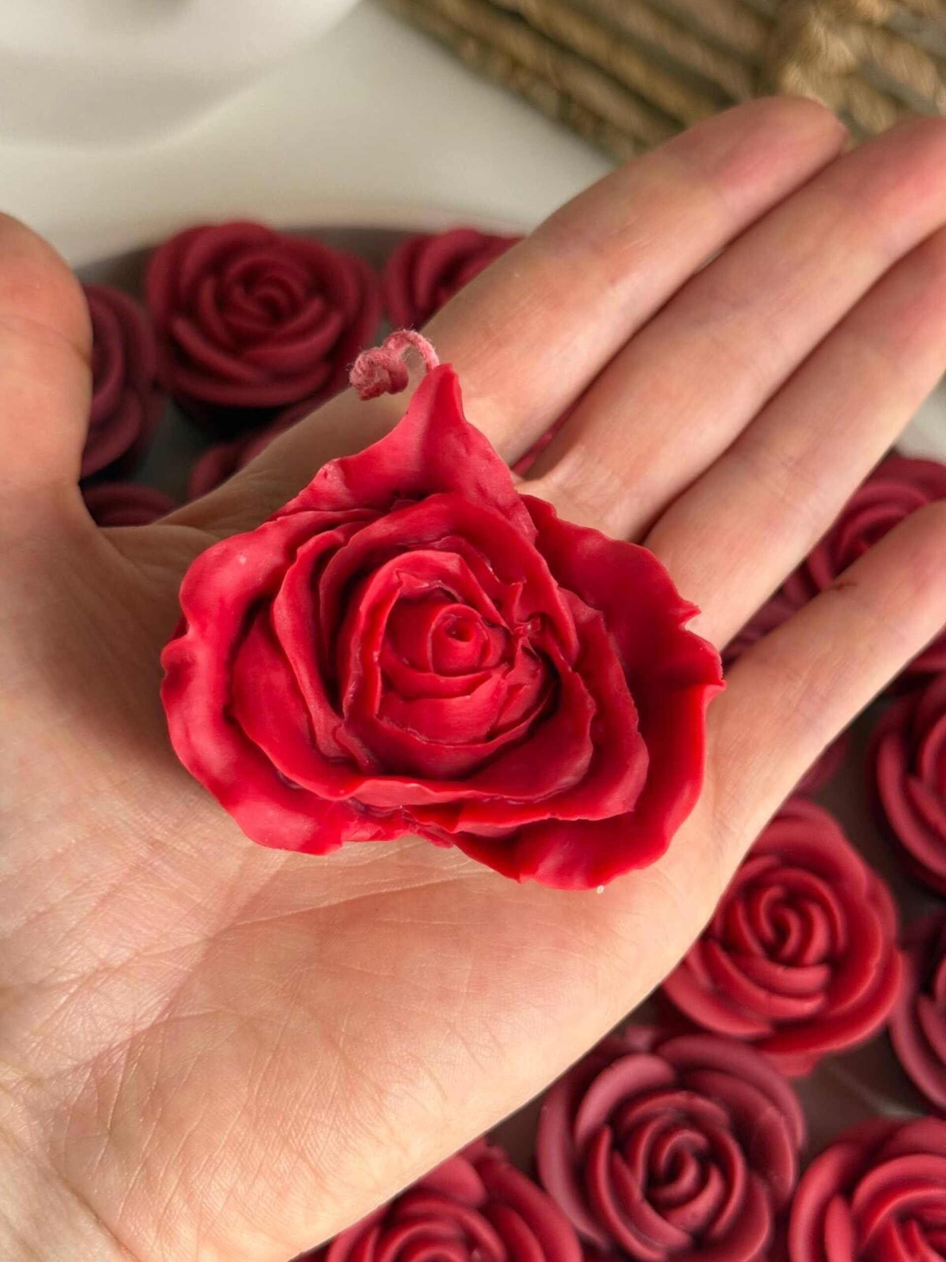 Vela Decorativa “Rosa Corazón” – Sant Jordi - 1