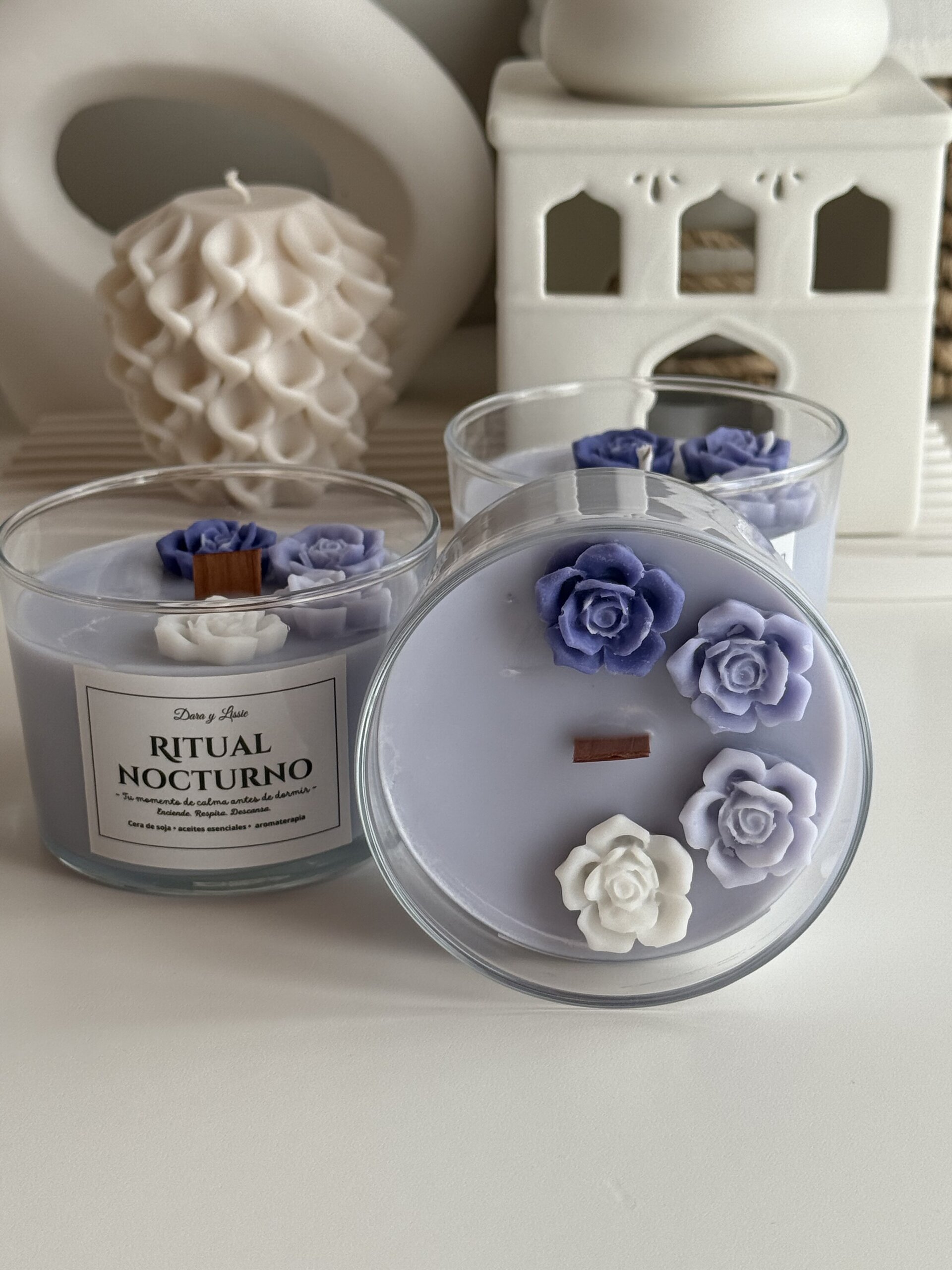 Ritual Nocturno – Vela relajante para dormir mejor · Lavanda, cedro y mejorana - 6