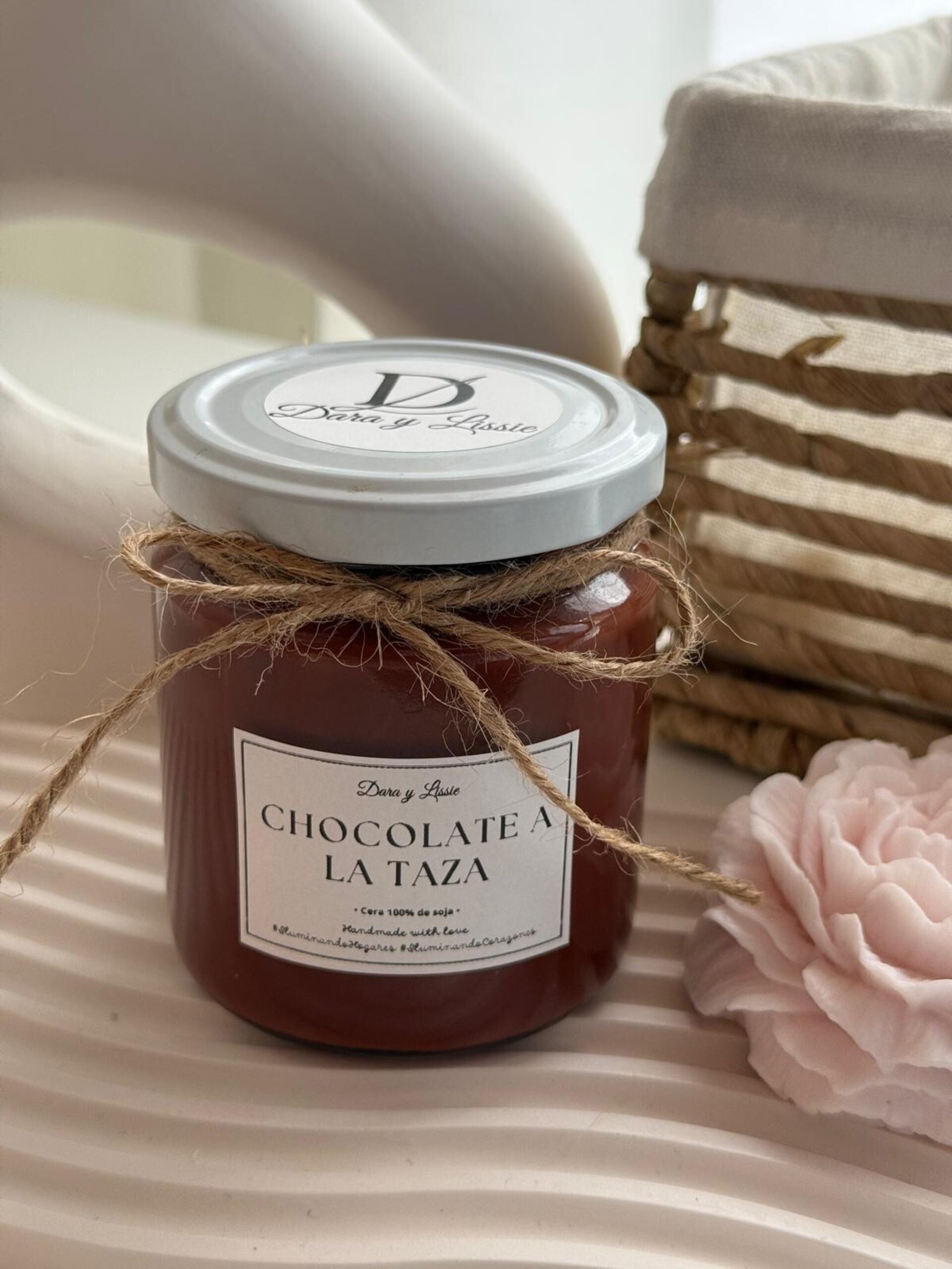 Vela aromática Chocolate a la taza - Mecha de madera (crepita) - 2