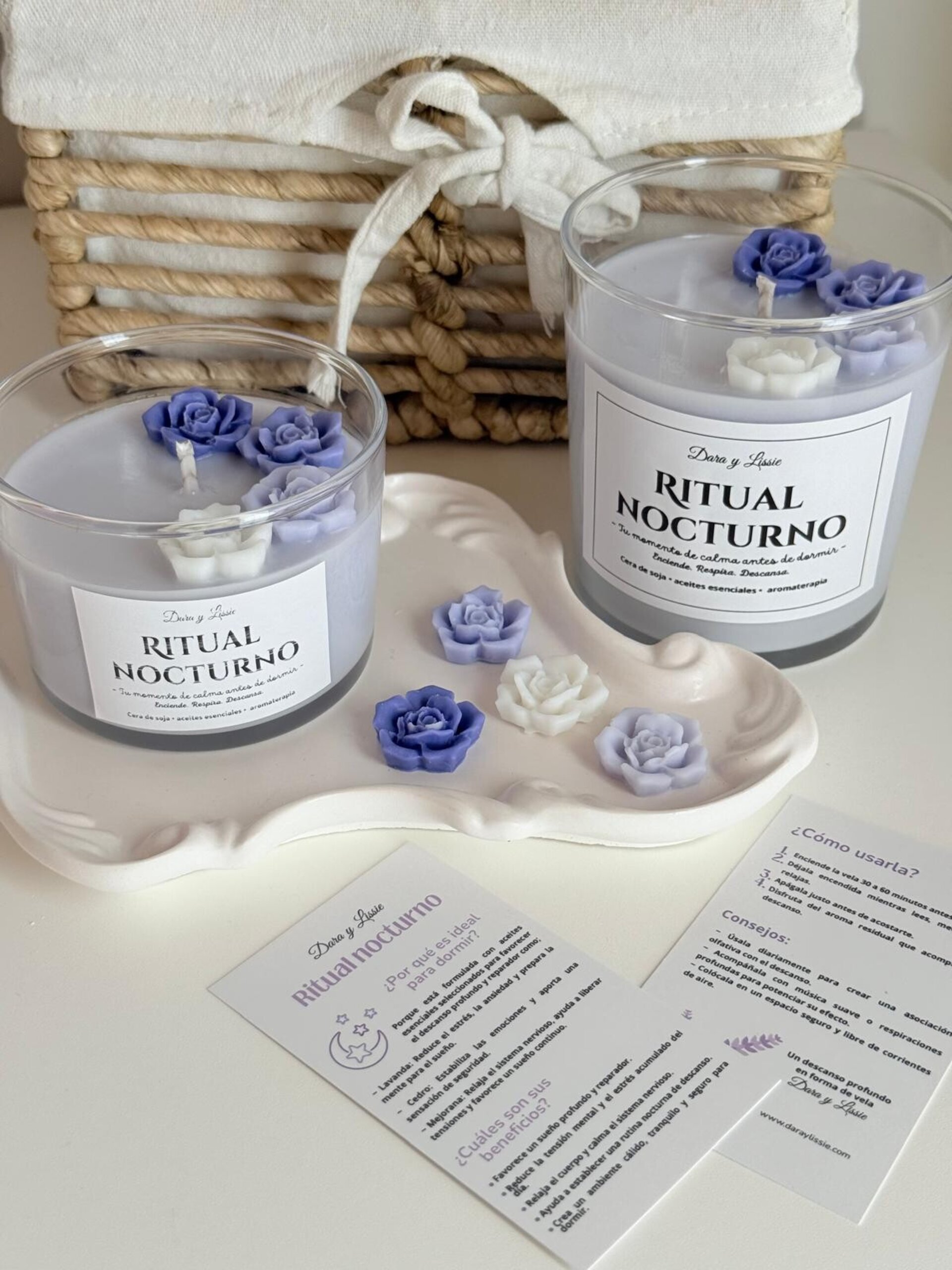 Ritual Nocturno – Vela relajante para dormir mejor · Lavanda, cedro y mejorana - 1